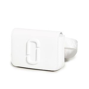 NWT Marc Jacobs Shoulder Bag Hip Shot Belt Bag  in White Saffiano Leather